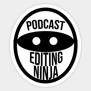Podcast Editing Ninja Sticker